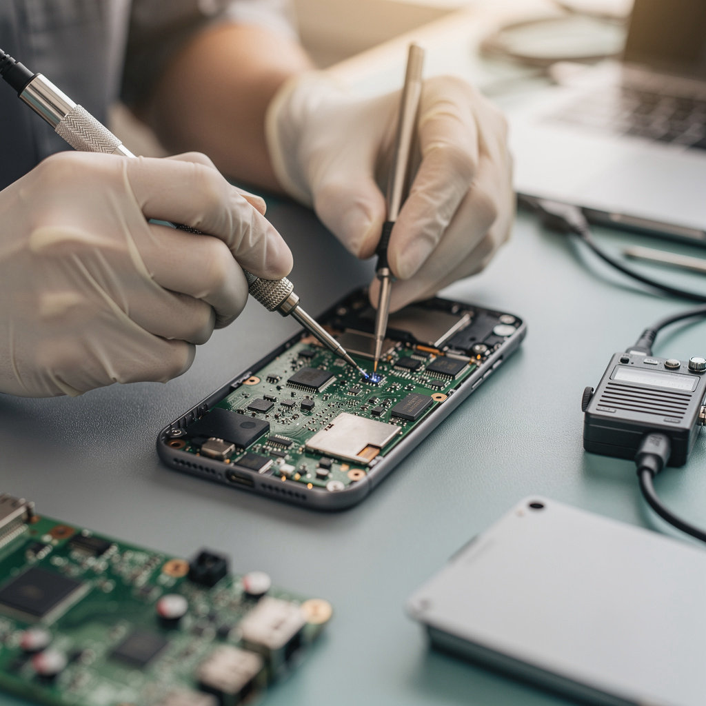 Conquista Comm technician providing expert electronics repair services in San Diego
